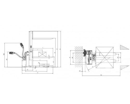 Электроштабелер Xilin CDD10RDS-E / CDD12RDS-E