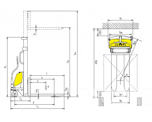 Электроштабелер Xilin CDD10B-III / CDD15B-III